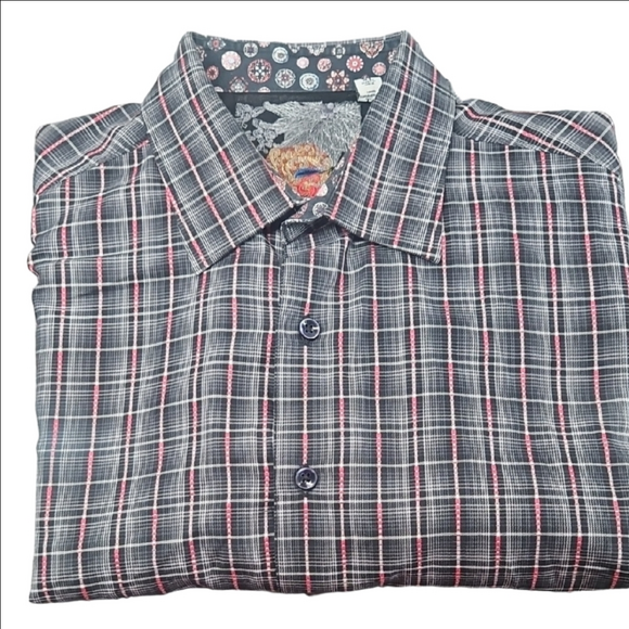 Robert Graham Black and Red Checkered Shirt - Picture 1 of 12